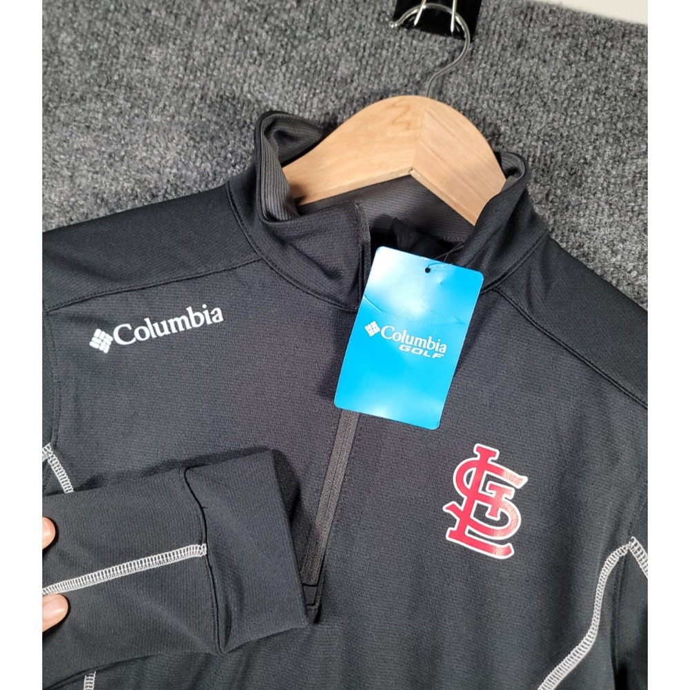 St. Louis Cardinals 1/4 Zip Pullover Jacket Womens Medium MLB Columbia Golf NWT